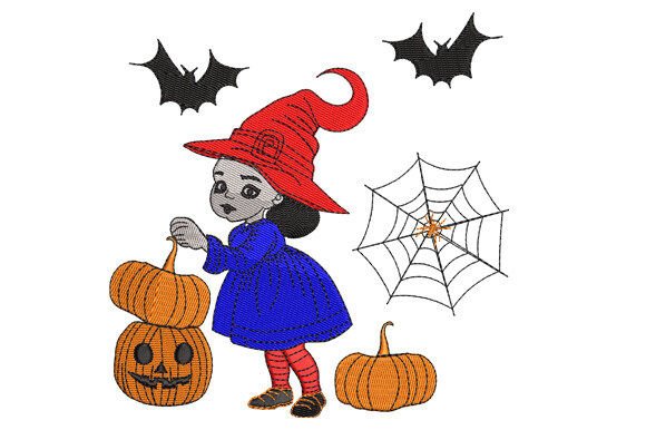Review: Beautiful Halloween Witch with Pumpkins