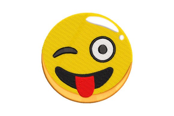 Review: Goofy Wink Emoji for Embroidery Projects