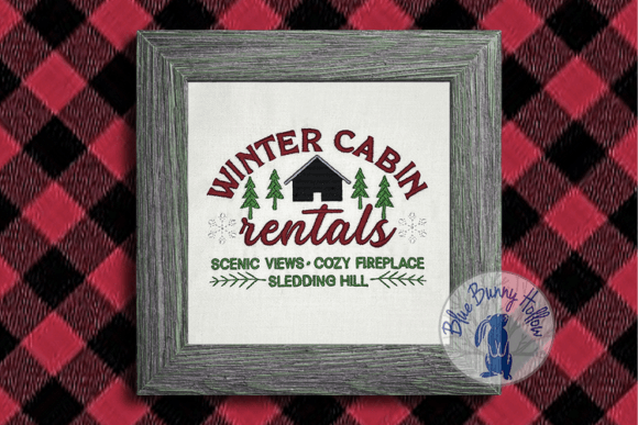 Reviewing Winter Cabin Rentals for Holiday Embroidery