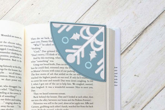 Snowflake Corner Bookmark ITH Applique Review