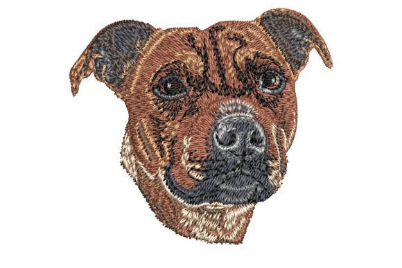 Staffordshire Bull Terrier Embroidery Review